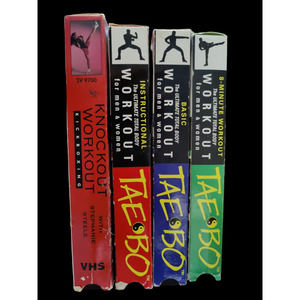 Bundle of VHS tapes Tae B and Kickboxing